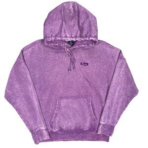 Champion Hoodie Purple Washed Oversized Pullvoer Large